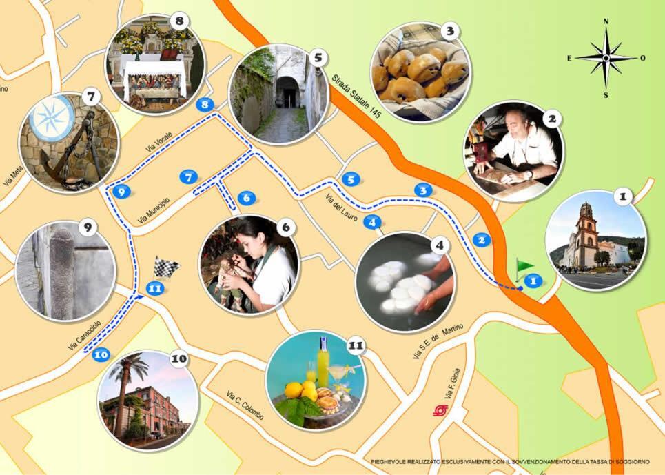 Villino L'Aranceto Sorrentino Bed & Breakfast Meta Bagian luar foto